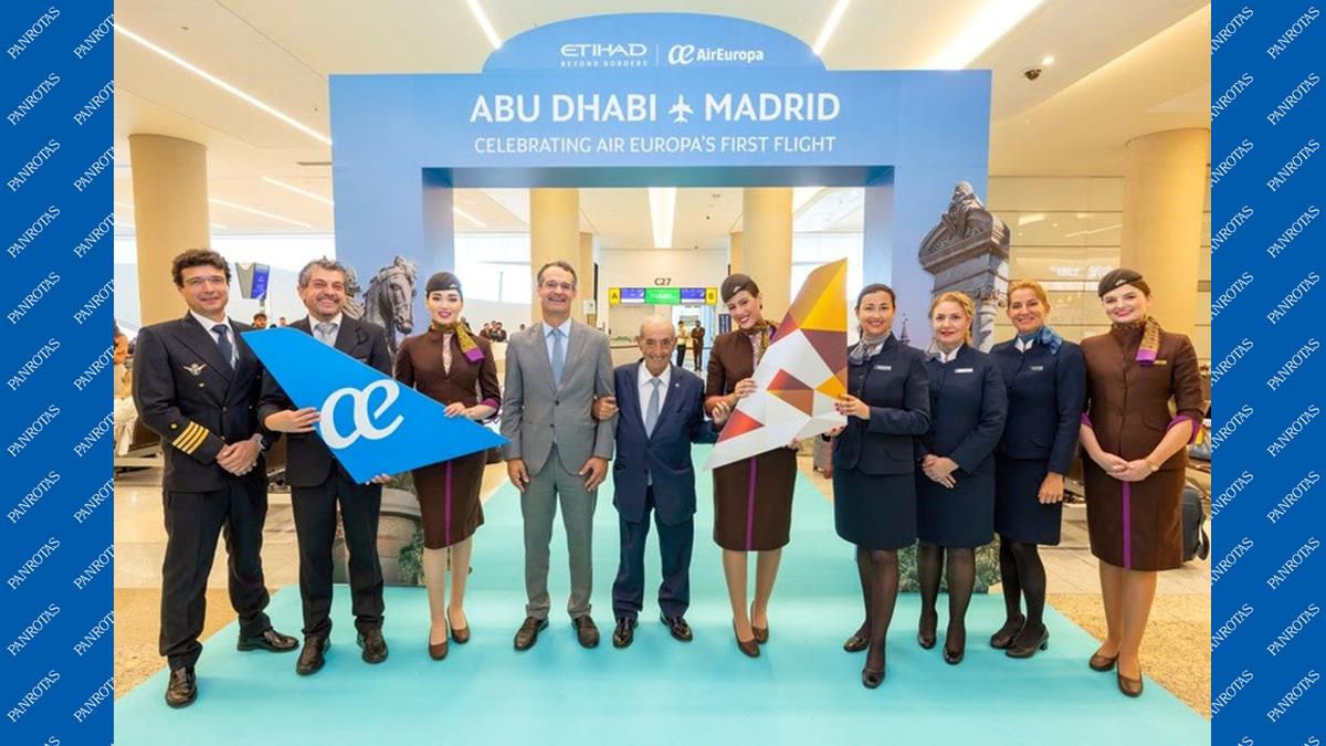 Etihad e Air Europa celebram a inauguração de rota